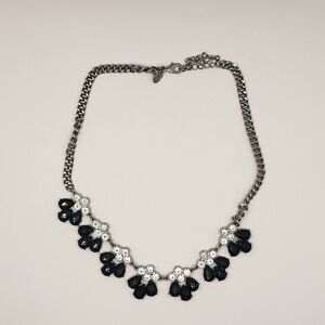 Blue & silver necklace with sparkly stones